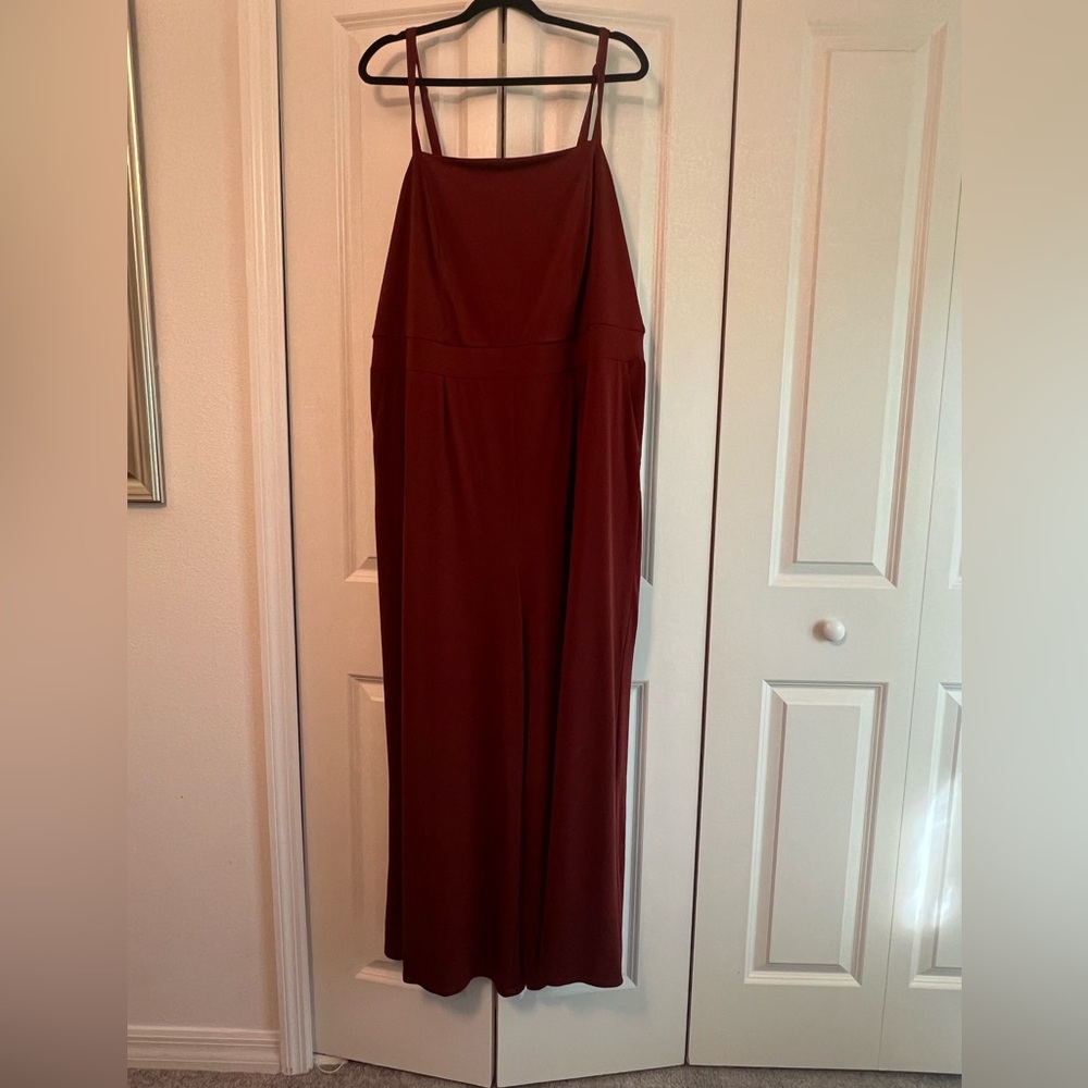 Torrid Red Brick Wide Leg Jumpsuit – Size 3